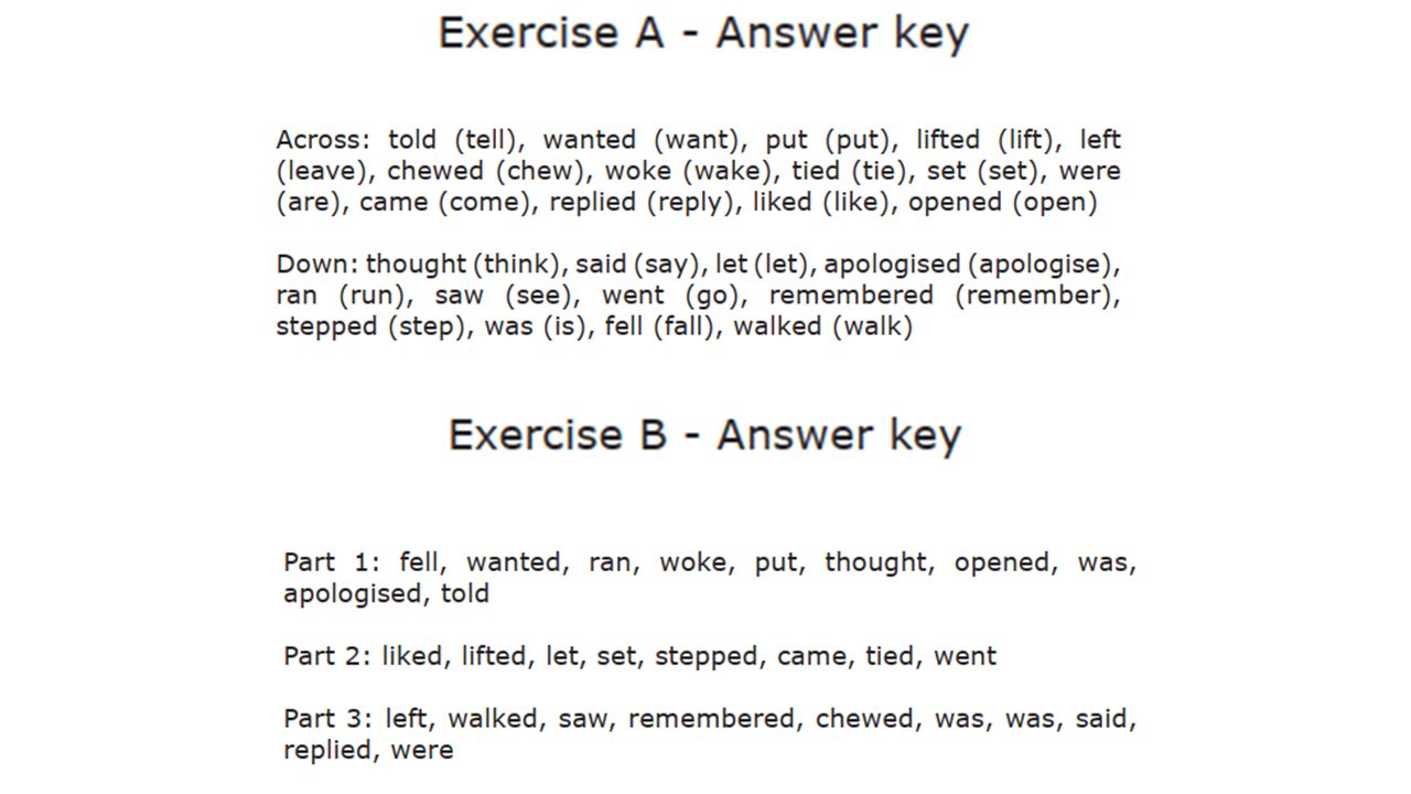 چند فعالیت و بازی برای تمرین زمان گذشته ساده در کلاس 8 چند فعالیت و بازی برای تمرین زمان گذشته ساده در کلاس