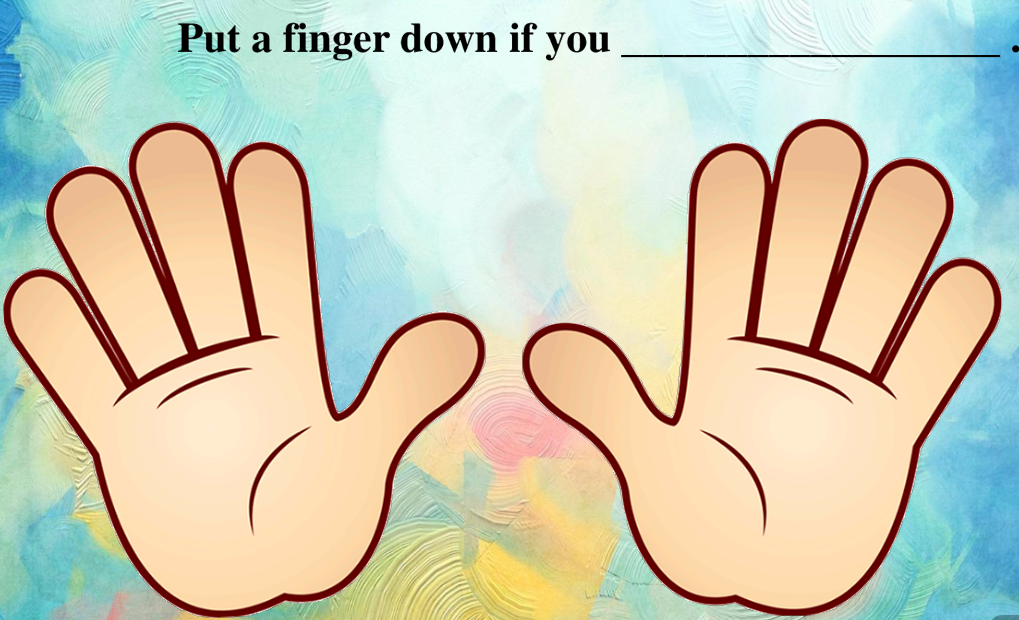 put a finger down if you 