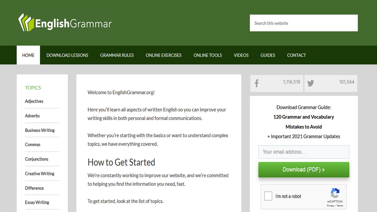 سایت Englishgrammar.org
