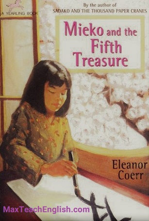 داستان احساسی ژاپنی دختر خطاط ژاپنی برای تقویت زبان انگلیسی Mieko and Fifth Treasure- Eleanor Coerr