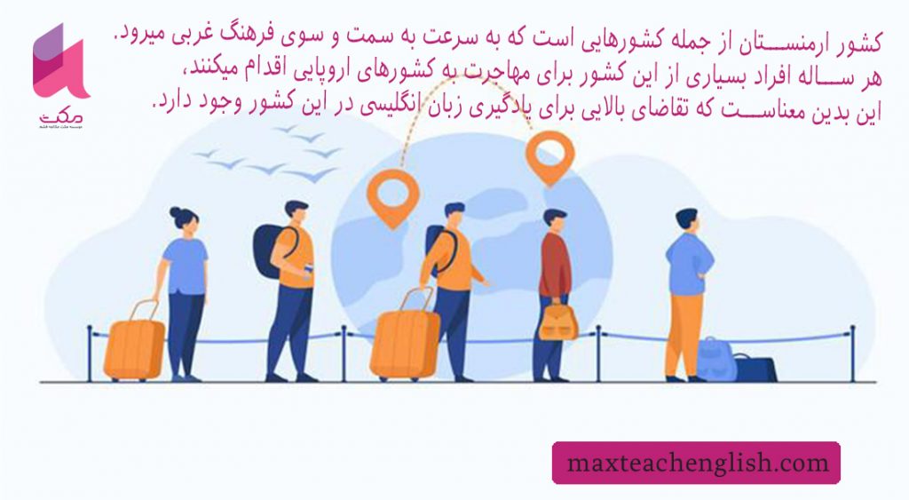 کشور ارمنستان و بازار کار زبان انگلیسی در آن  